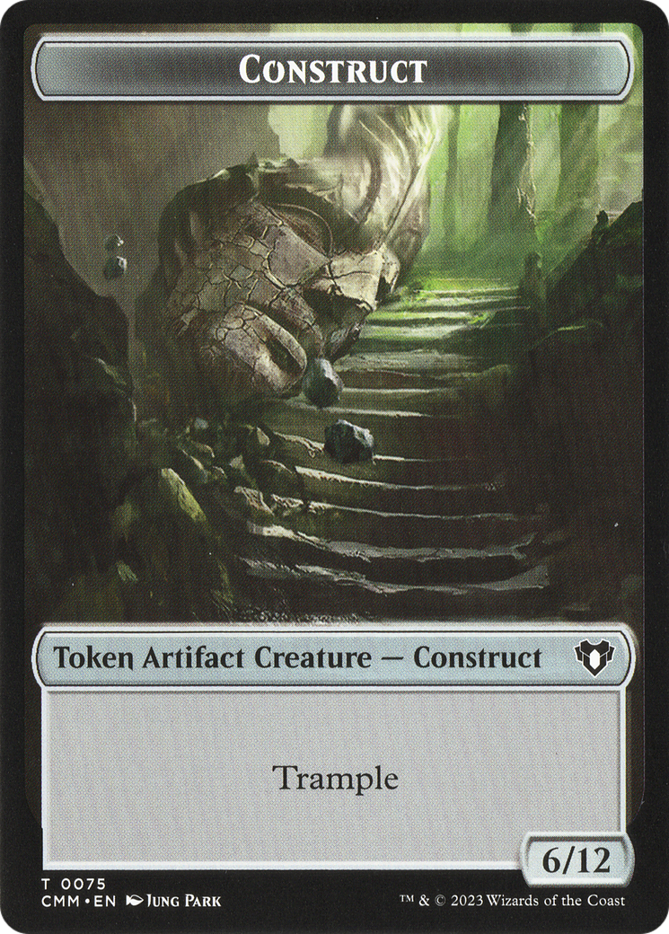 City's Blessing // Construct (0075) Double-Sided Token [Commander Masters Tokens] | Mindsight Gaming