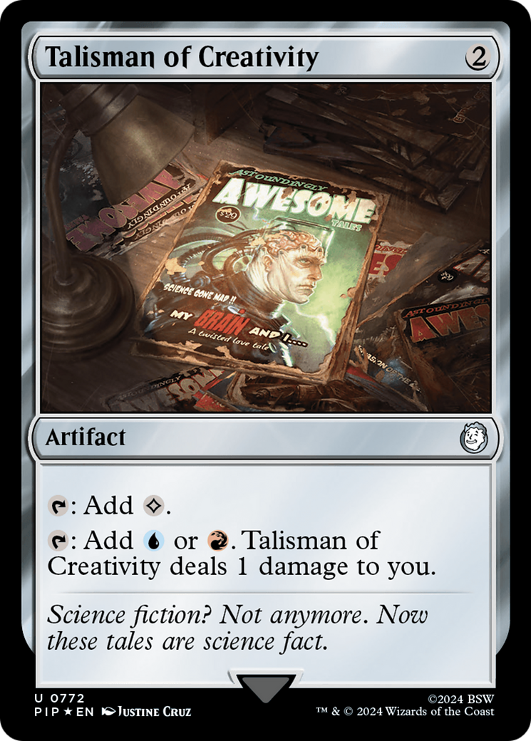 Talisman of Creativity (Surge Foil) [Fallout] | Mindsight Gaming