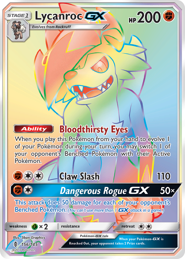 Lycanroc GX (156/145) [Sun & Moon: Guardians Rising] | Mindsight Gaming