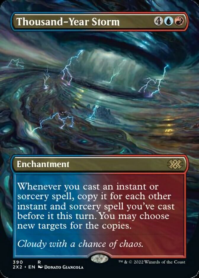 Thousand-Year Storm (Borderless Alternate Art) [Double Masters 2022] | Mindsight Gaming