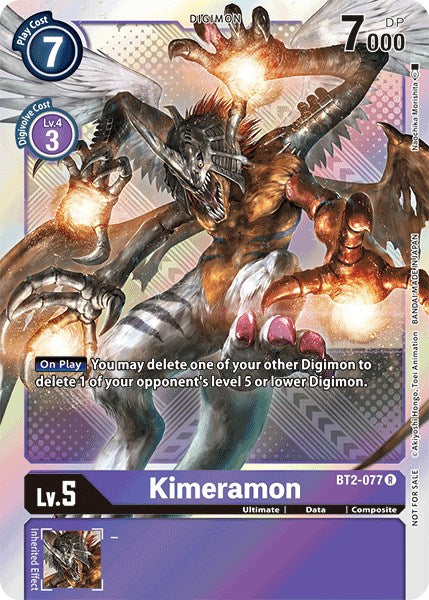 Kimeramon [BT2-077] (Official Tournament Pack Vol.4) [Release Special Booster Promos] | Mindsight Gaming