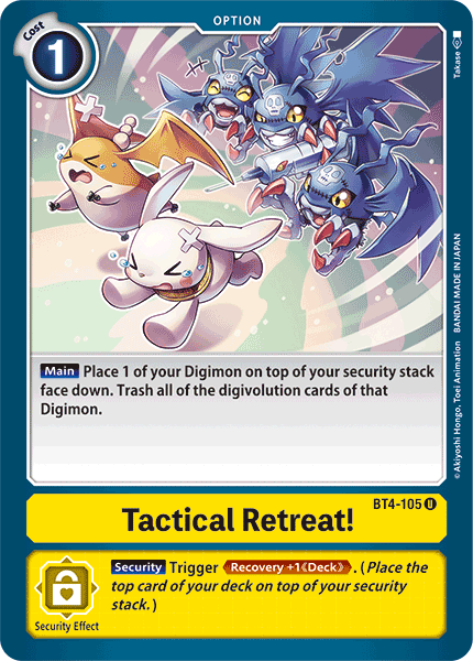 Tactical Retreat! [BT4-105] [Great Legend] | Mindsight Gaming