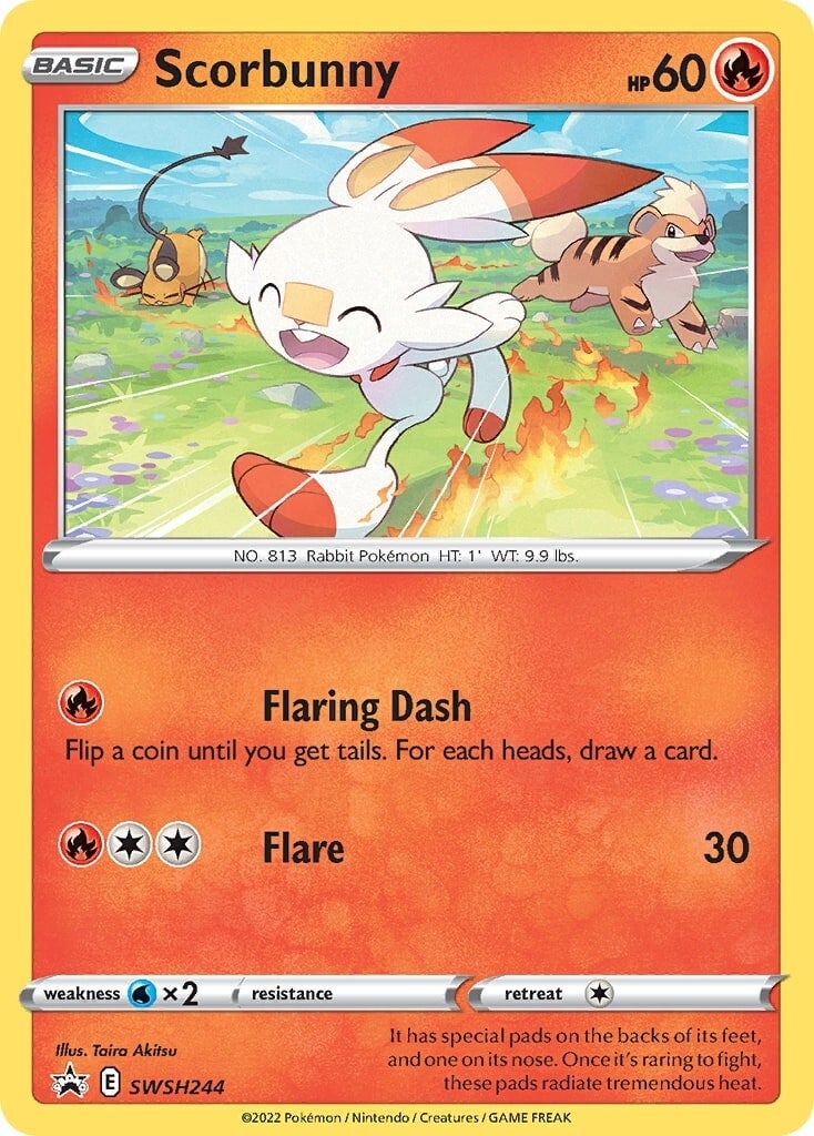 Scorbunny (SWSH244) [Sword & Shield: Black Star Promos] | Mindsight Gaming