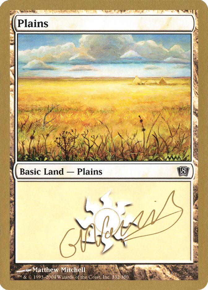 Plains (gn332) (Gabriel Nassif) [World Championship Decks 2004] | Mindsight Gaming