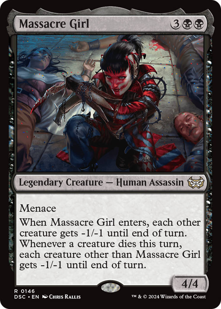 Massacre Girl [Duskmourn: House of Horror Commander] | Mindsight Gaming