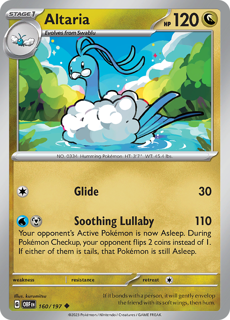 Altaria (160/197) [Scarlet & Violet: Obsidian Flames] | Mindsight Gaming