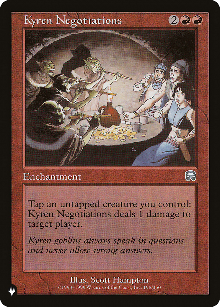 Kyren Negotiations [The List Reprints] | Mindsight Gaming