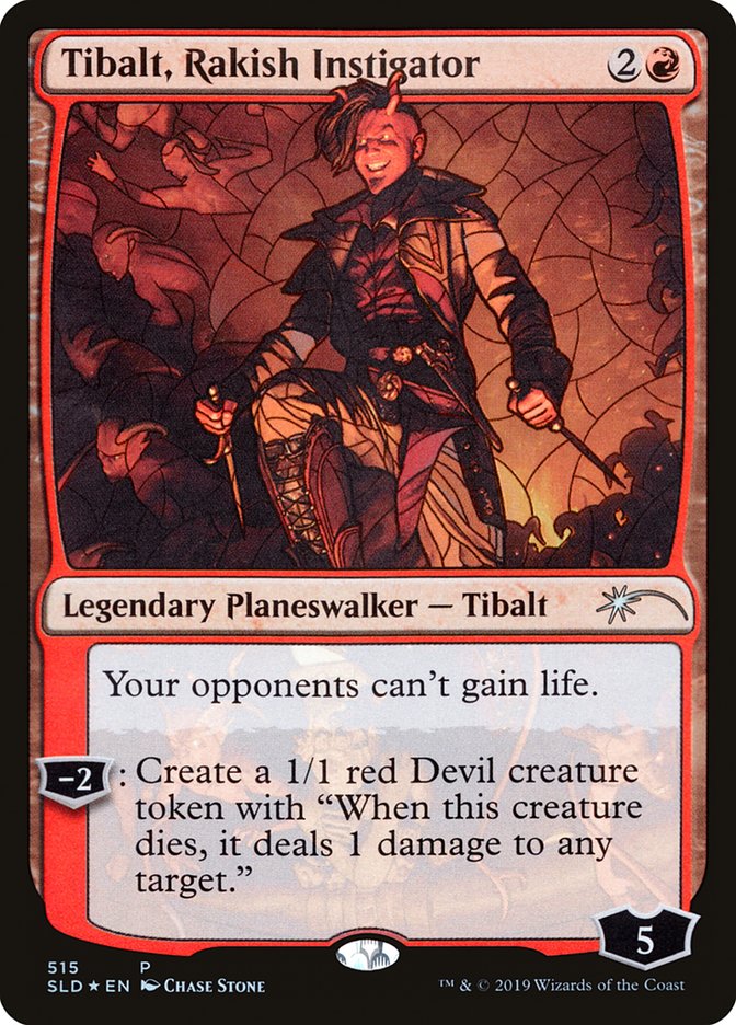 Tibalt, Rakish Instigator (Stained Glass) [Secret Lair Drop Promos] | Mindsight Gaming