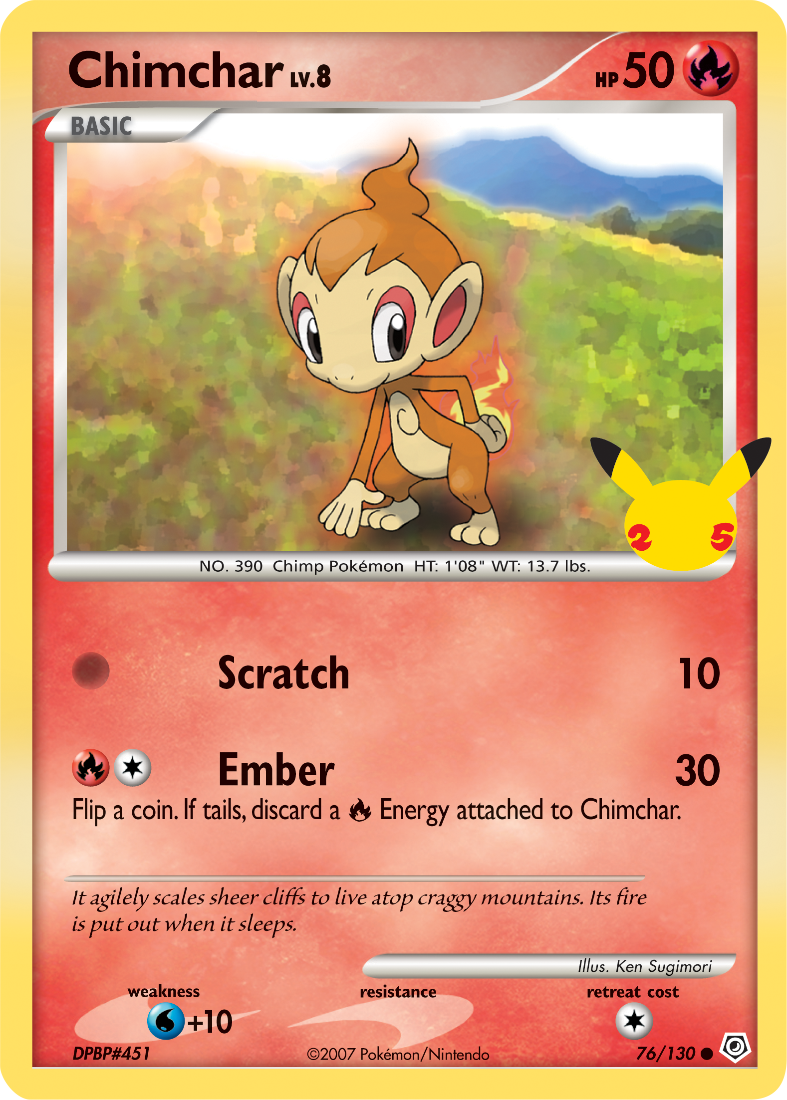 Chimchar (76/130) (Jumbo Card) [First Partner Pack] | Mindsight Gaming