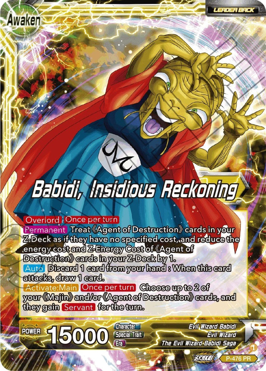 Babidi // Babidi, Insidious Reckoning (Silver Foil) (P-476) [Tournament Promotion Cards] | Mindsight Gaming