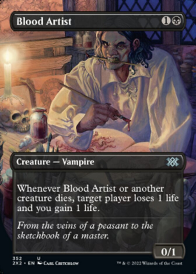 Blood Artist (Borderless Alternate Art) [Double Masters 2022] | Mindsight Gaming