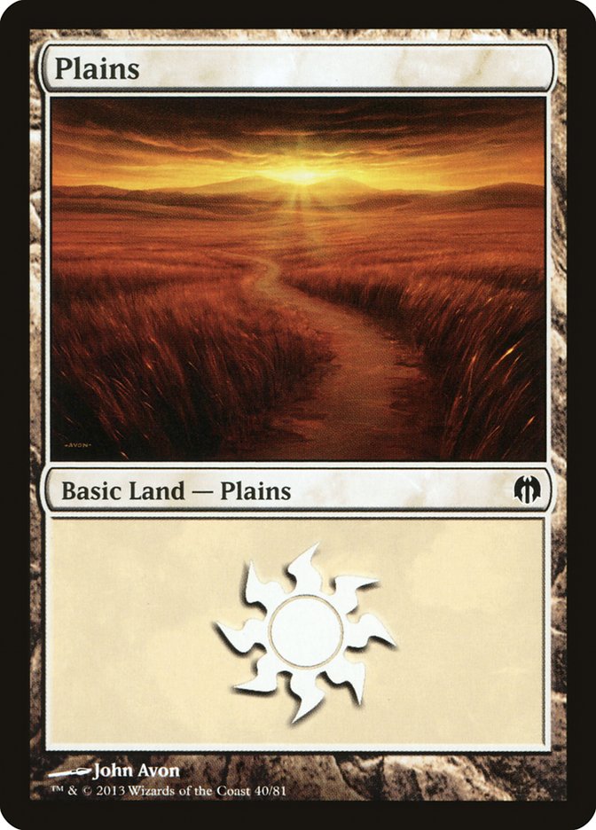 Plains (40) [Duel Decks: Heroes vs. Monsters] | Mindsight Gaming