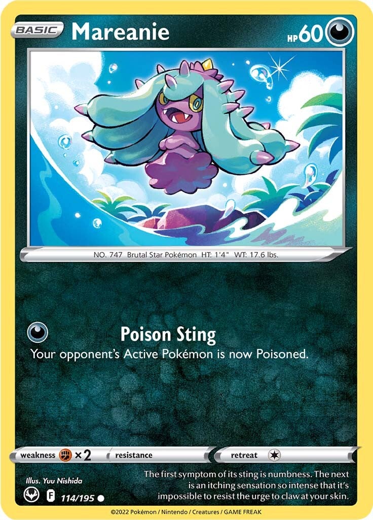 Mareanie (114/195) [Sword & Shield: Silver Tempest] | Mindsight Gaming