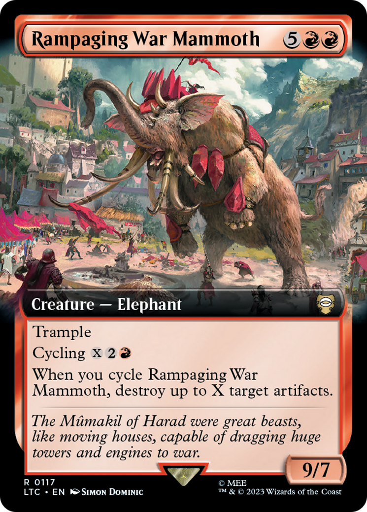 Rampaging War Mammoth (Extended Art) [The Lord of the Rings: Tales of Middle-Earth Commander] | Mindsight Gaming