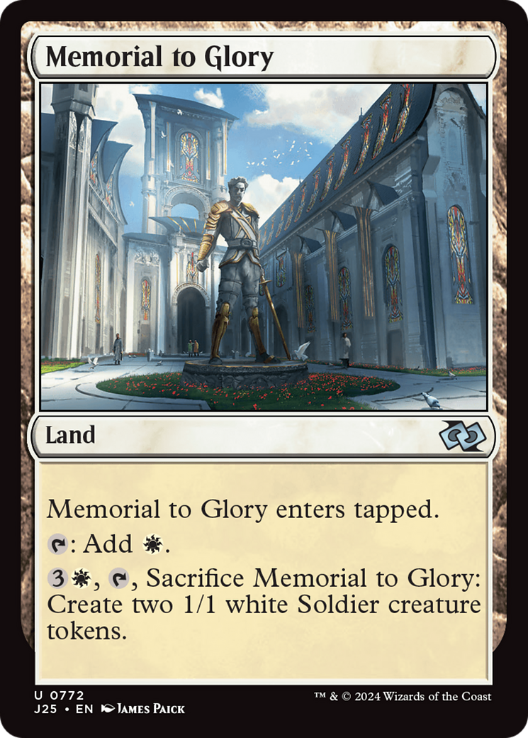 Memorial to Glory [Foundations Jumpstart] | Mindsight Gaming