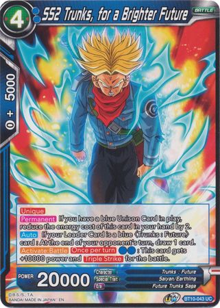 SS2 Trunks, for a Brighter Future (BT10-043) [Rise of the Unison Warrior 2nd Edition] | Mindsight Gaming