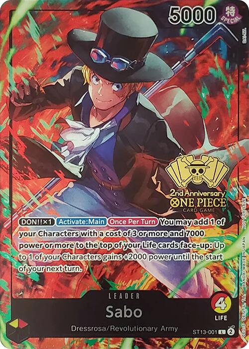 Sabo (2nd Anniversary Tournament) [One Piece Promotion Cards] | Mindsight Gaming