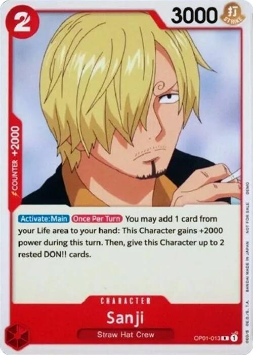 Sanji [One Piece Demo Deck Cards] | Mindsight Gaming