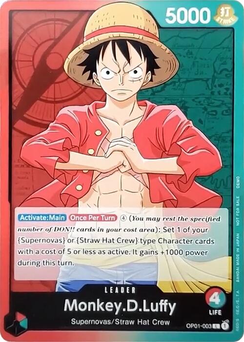 Monkey.D.Luffy [One Piece Demo Deck Cards] | Mindsight Gaming