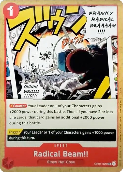 Radical Beam!! [One Piece Demo Deck Cards] | Mindsight Gaming