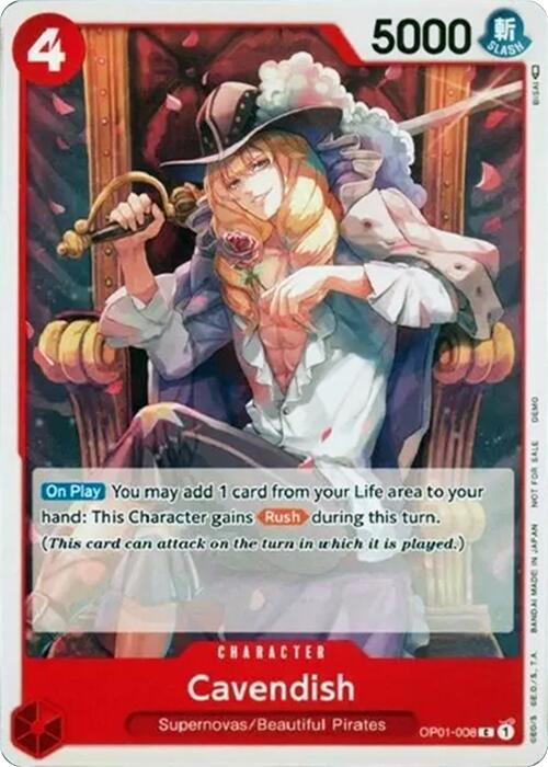 Cavendish [One Piece Demo Deck Cards] | Mindsight Gaming