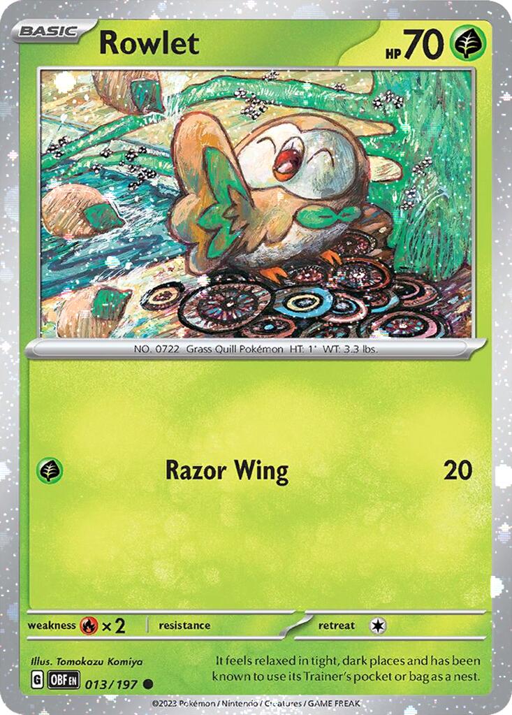 Rowlet (013/197) (Cosmos Holo) [Miscellaneous Cards] | Mindsight Gaming