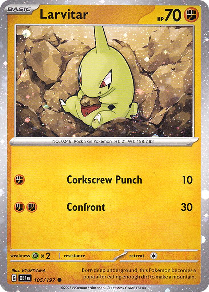 Larvitar (105/197) (Cosmos Holo) [Miscellaneous Cards] | Mindsight Gaming