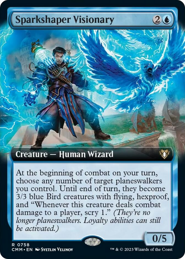 Sparkshaper Visionary (Extended Art) [Commander Masters] | Mindsight Gaming