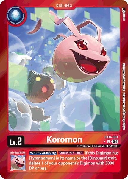 Koromon [EX8-001] (Limited Foil) [Chain of Liberation] | Mindsight Gaming