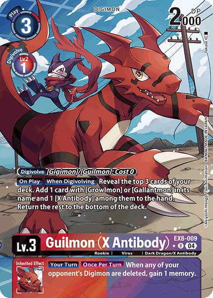 Guilmon (X Antibody) [EX8-009] (Alternate Art) [Chain of Liberation] | Mindsight Gaming