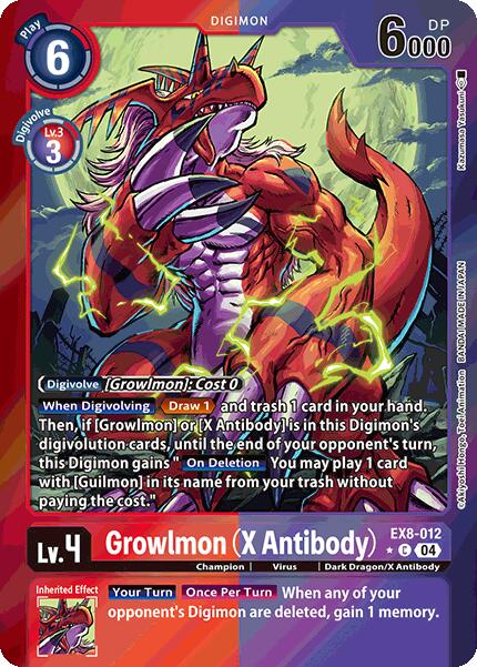 Grolwmon [EX8-012] (X Antibody) (Limited Foil) [Chain of Liberation] | Mindsight Gaming