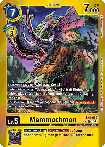 Mammothmon [EX8-034] (Limited Foil) [Chain of Liberation] | Mindsight Gaming