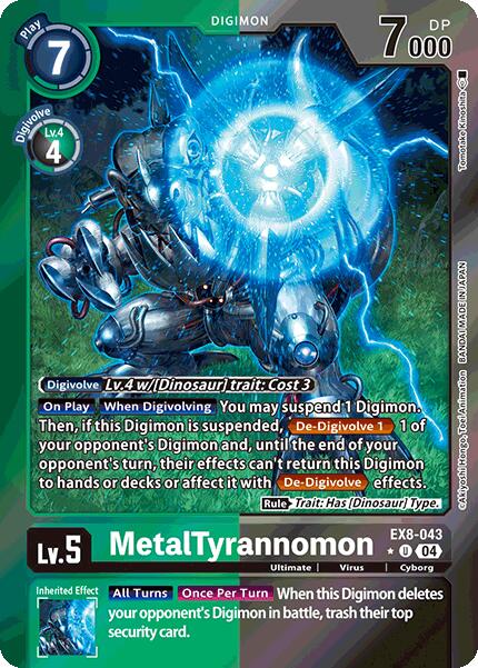 MetalTyrannomon [EX8-043] (Limited Foil) [Chain of Liberation] | Mindsight Gaming