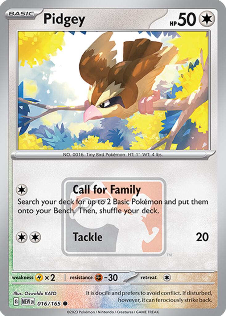 Pidgey (016/165) [League & Championship Cards] | Mindsight Gaming