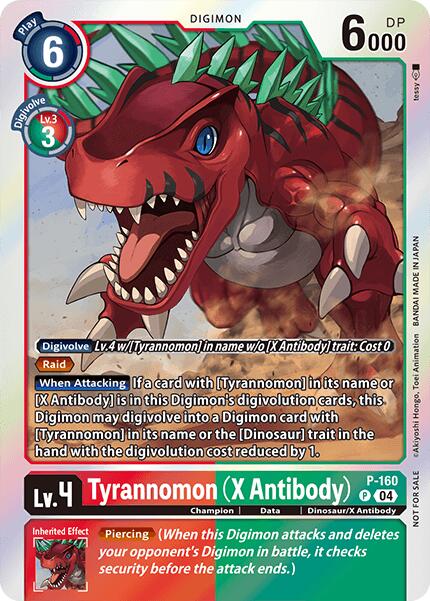 Tyrannomon [P-160] (X Antibody) (-Chain of Liberation- Upgrade Pack [Digimon LIBERATOR] | Mindsight Gaming