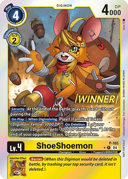 ShoeShoemon [P-165] (Store Tournament 2025 Vo.1 Winner Pack) [Promotional Cards] | Mindsight Gaming