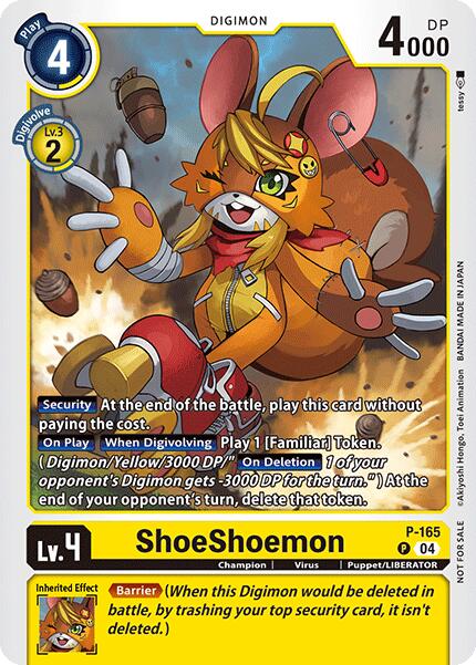 ShoeShoemon [P-165] (Store Tournament 2025 Vo.1 Participation Pack) [Promotional Cards] | Mindsight Gaming