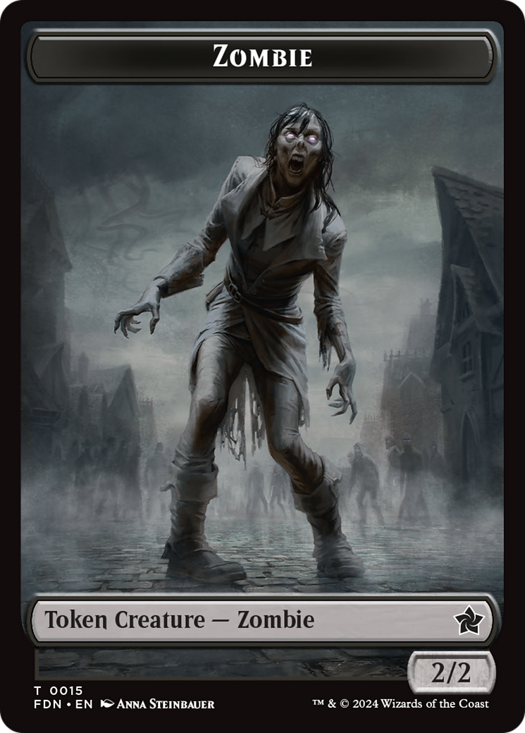 Rat (0014) // Zombie Double-Sided Token [Foundations Tokens] | Mindsight Gaming