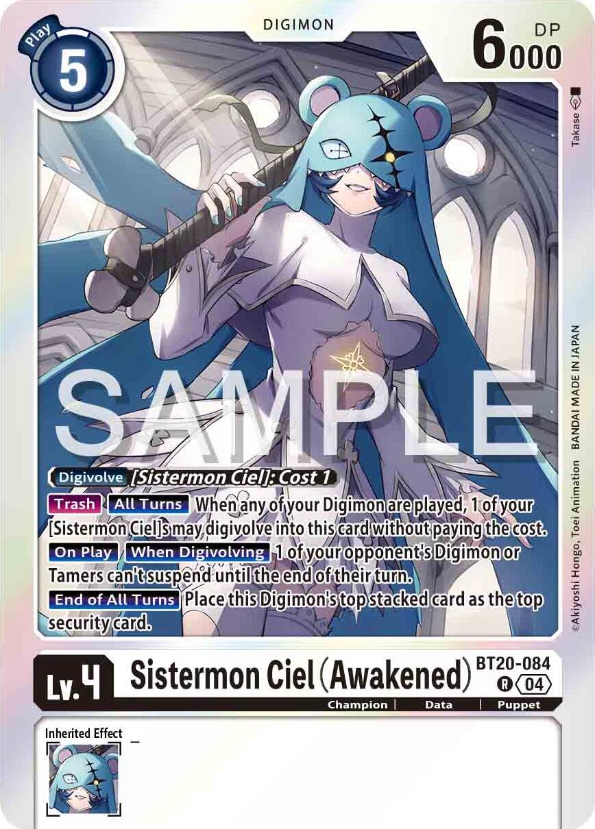 Sistermon Ciel [BT20-084] (Awakened) [Release Special Booster 2.0] | Mindsight Gaming