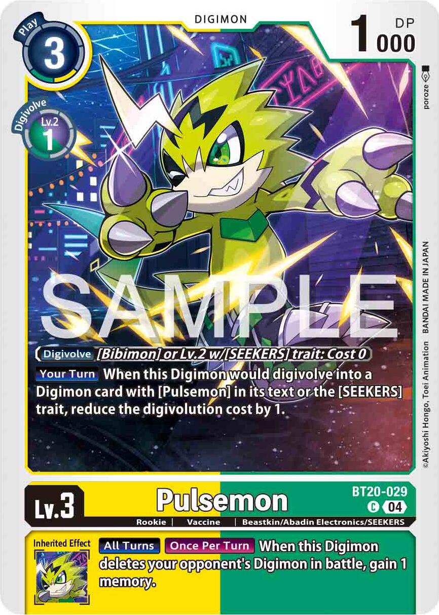 Pulsemon [BT20-029] [Release Special Booster 2.0] | Mindsight Gaming