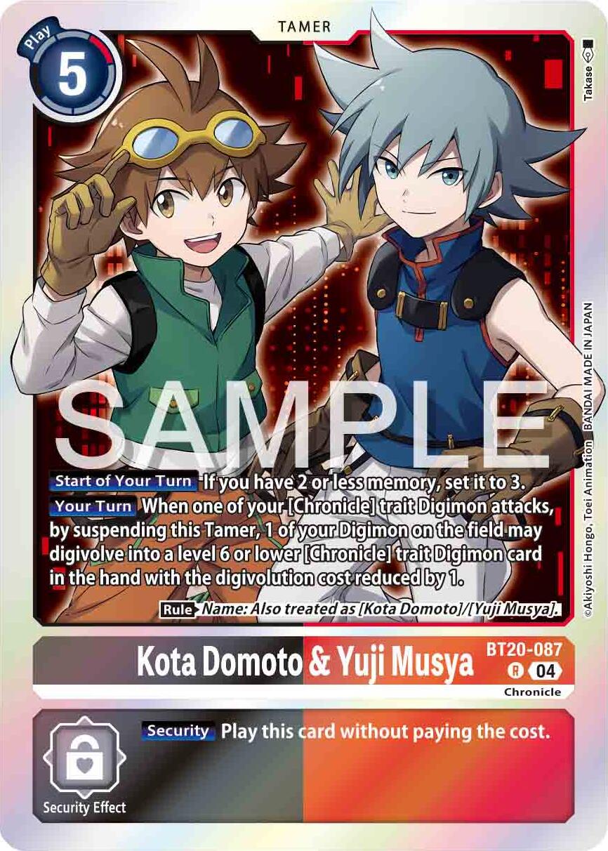 Kota Domoto & Yuji Musya [BT20-087] [Release Special Booster 2.0] | Mindsight Gaming