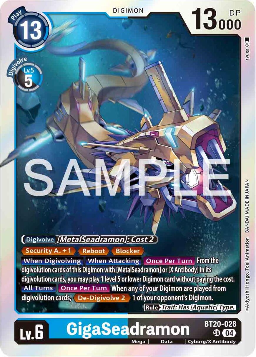 GigaSeadramon [BT20-028] [Release Special Booster 2.0] | Mindsight Gaming