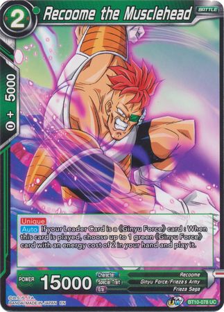 Recoome the Musclehead (BT10-078) [Rise of the Unison Warrior 2nd Edition] | Mindsight Gaming