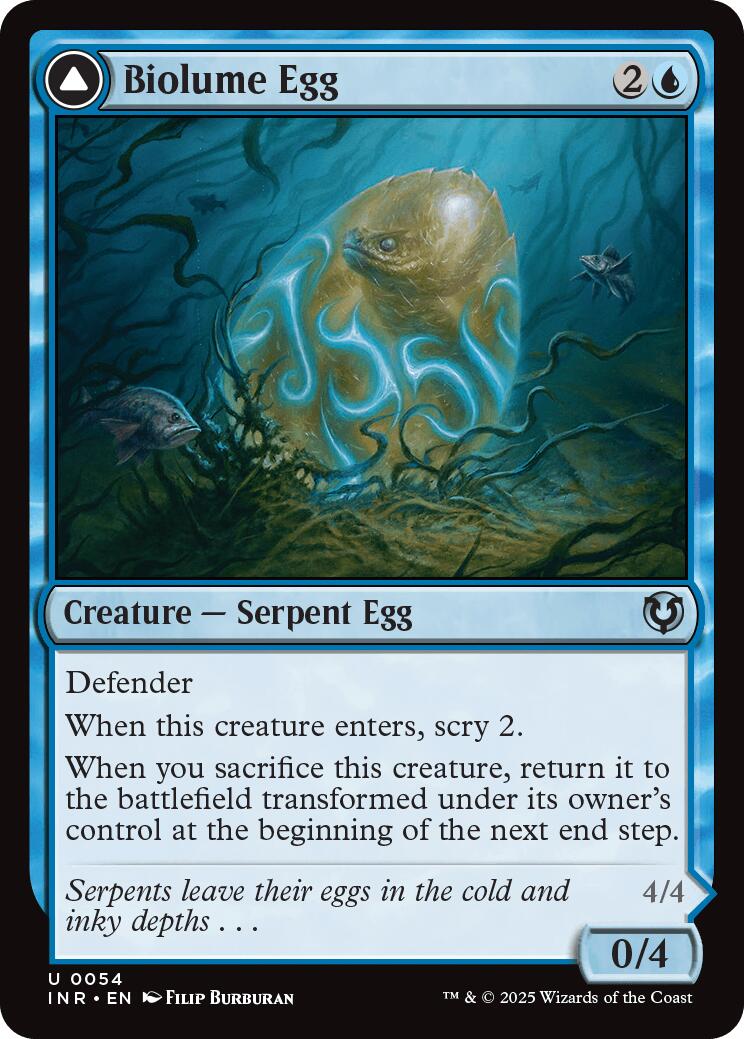 Biolume Egg // Biolume Serpent [Innistrad Remastered] | Mindsight Gaming