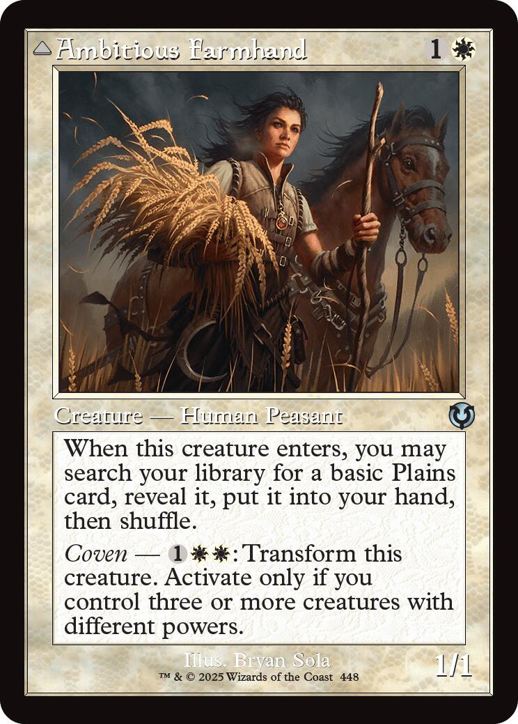 Ambitious Farmhand // Seasoned Cathar (Retro Frame) [Innistrad Remastered] | Mindsight Gaming