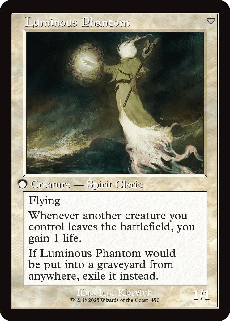 Lunarch Veteran // Luminous Phantom (Retro Frame) [Innistrad Remastered] | Mindsight Gaming