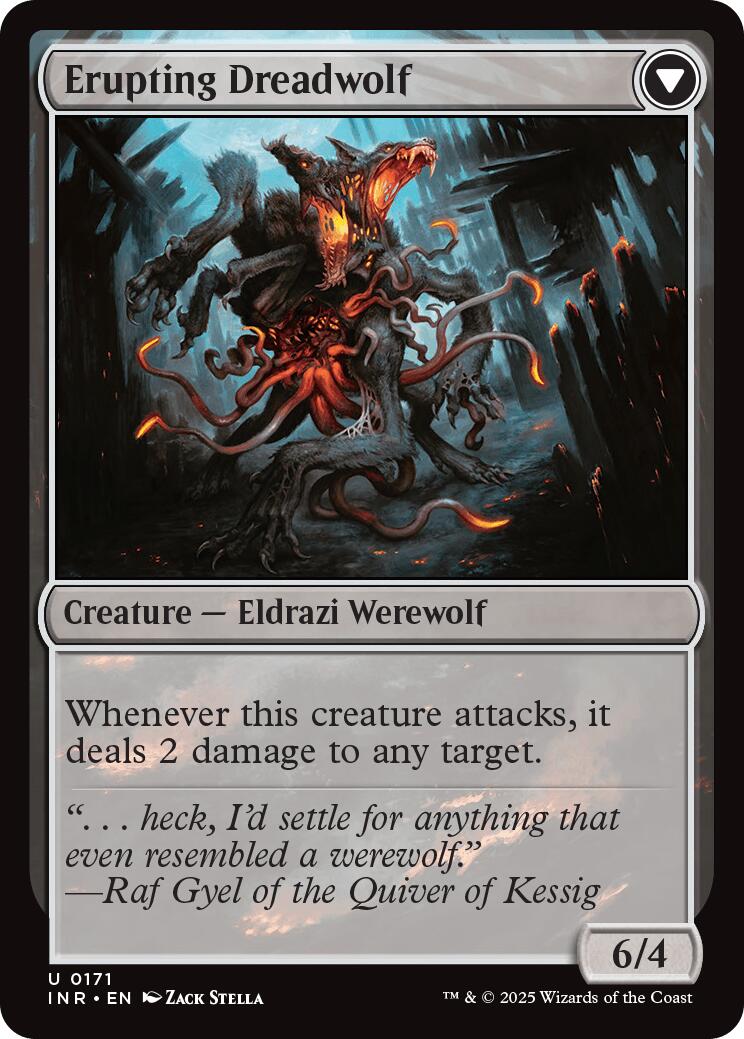 Smoldering Werewolf // Erupting Dreadwolf [Innistrad Remastered] | Mindsight Gaming