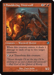 Smoldering Werewolf // Erupting Dreadwolf (Retro Frame) [Innistrad Remastered] | Mindsight Gaming