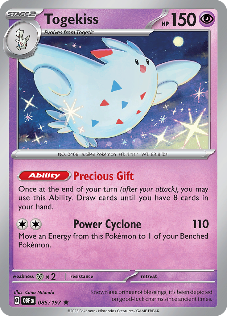 Togekiss (085/197) [Scarlet & Violet: Obsidian Flames] | Mindsight Gaming