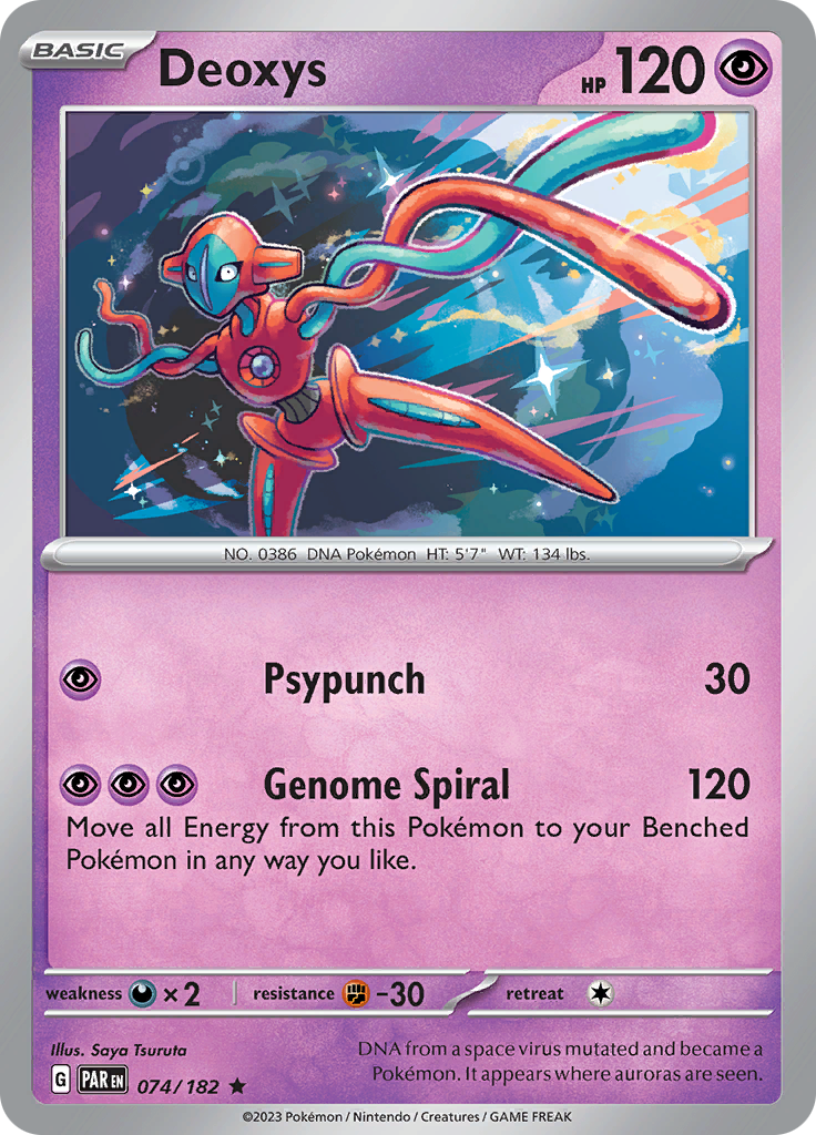 Deoxys (074/182) [Scarlet & Violet: Paradox Rift] | Mindsight Gaming